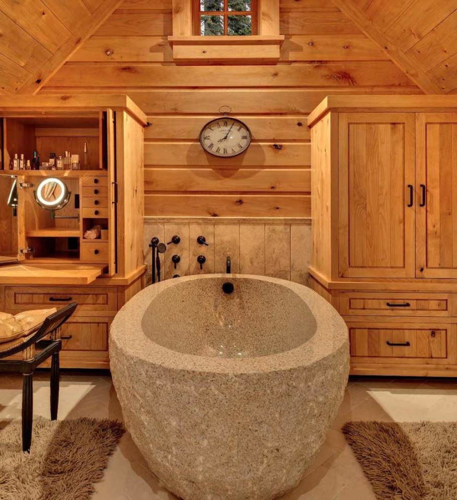 Ванная комната в срубе