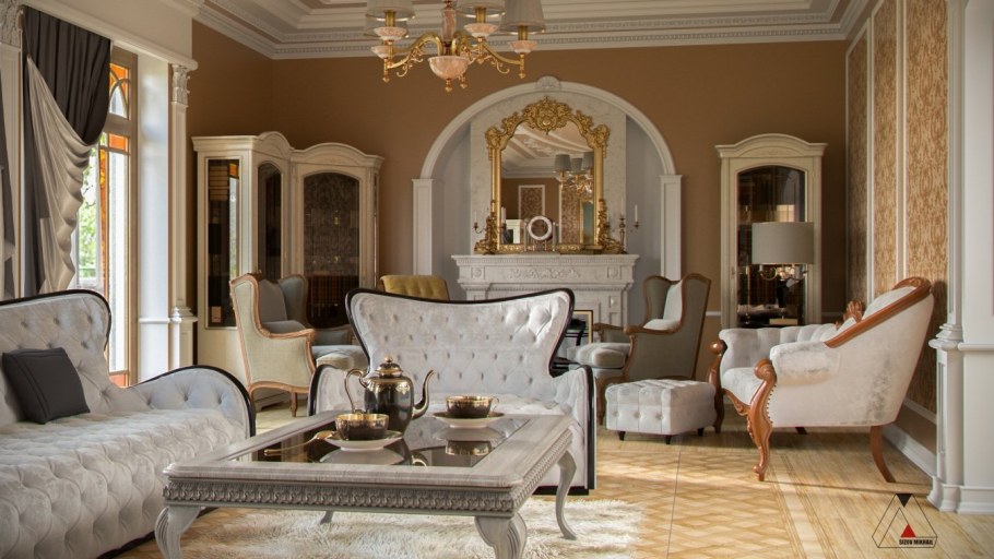 Гостиная в стиле классика