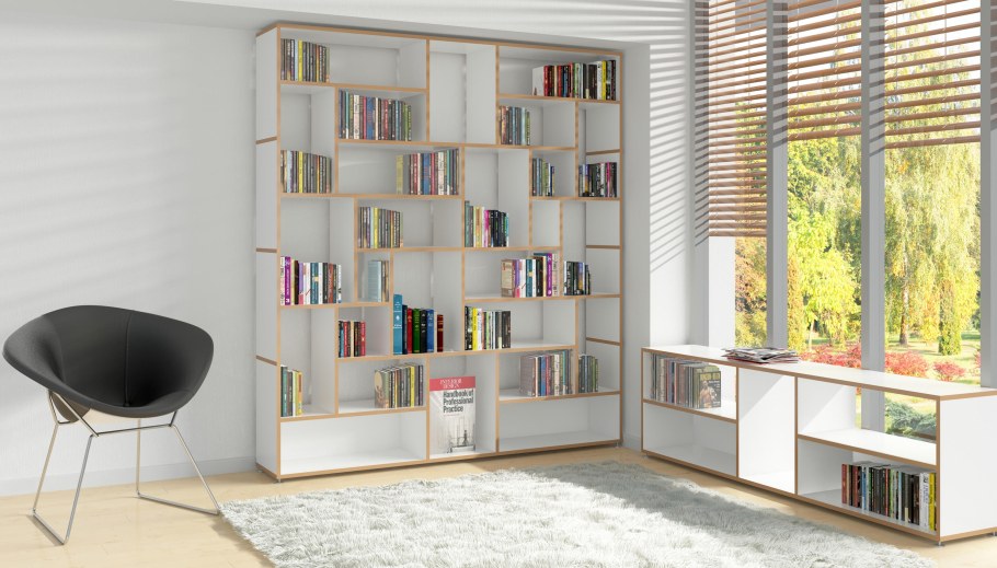 Стеллаж книжный для модельной библиотеки