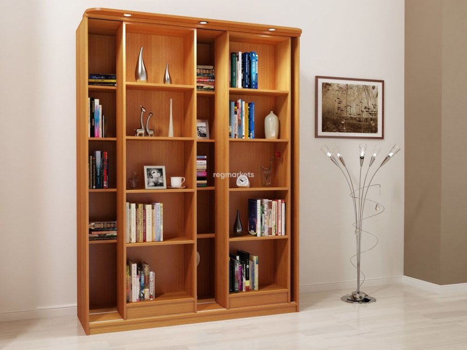 Раздвижной книжный шкаф