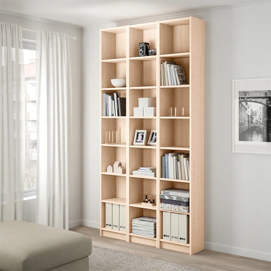 Билли стеллаж, белый120x28x237 см