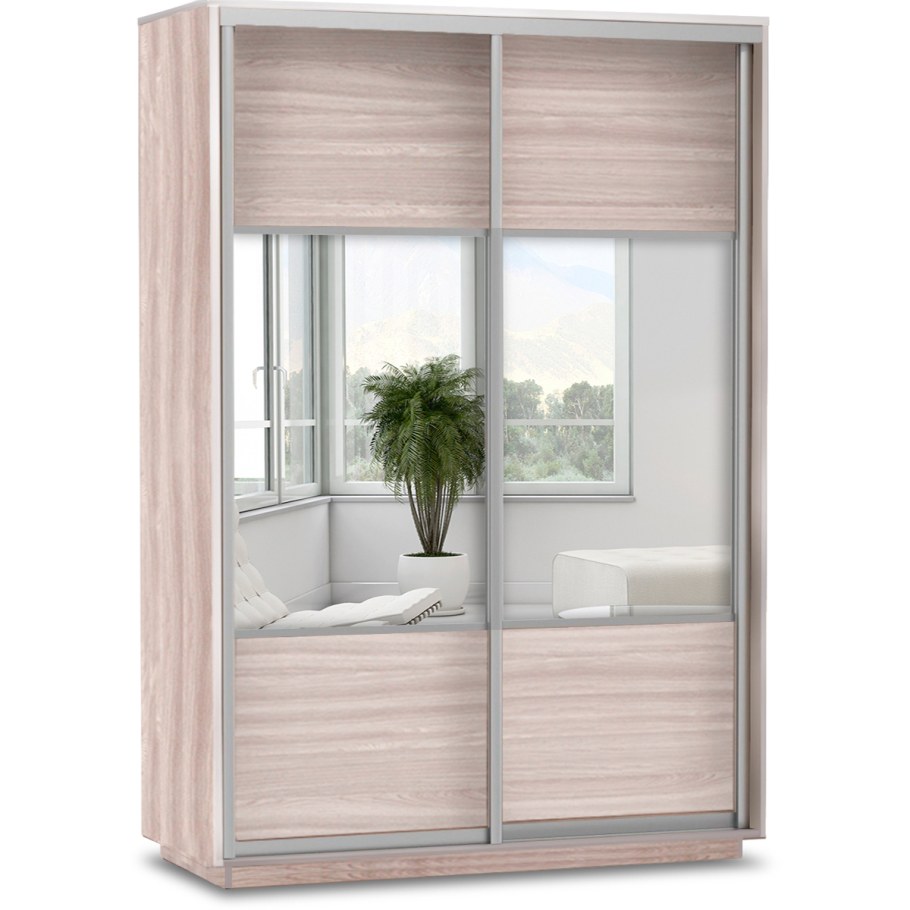 Шкаф купе е1 ясень шимо светлый