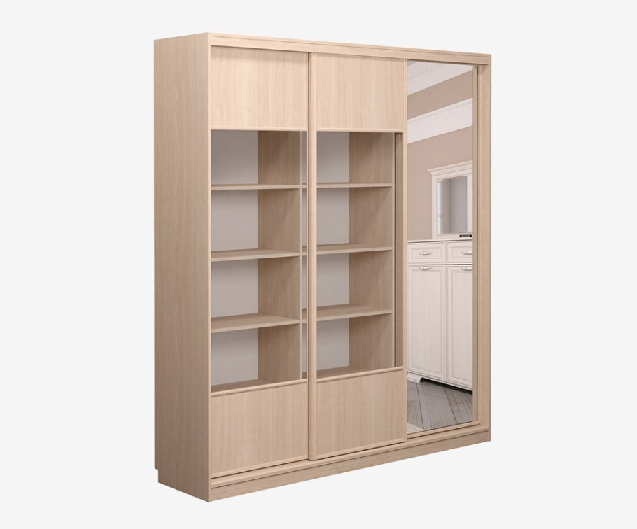 Шкаф купе с библиотекой