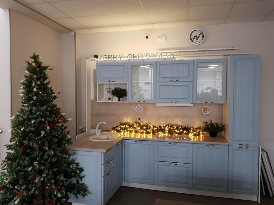 Кухонный гарнитур Прованс голубой