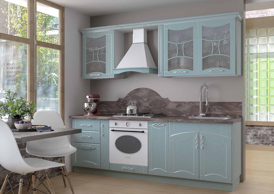 Роял Вуд голубой патина