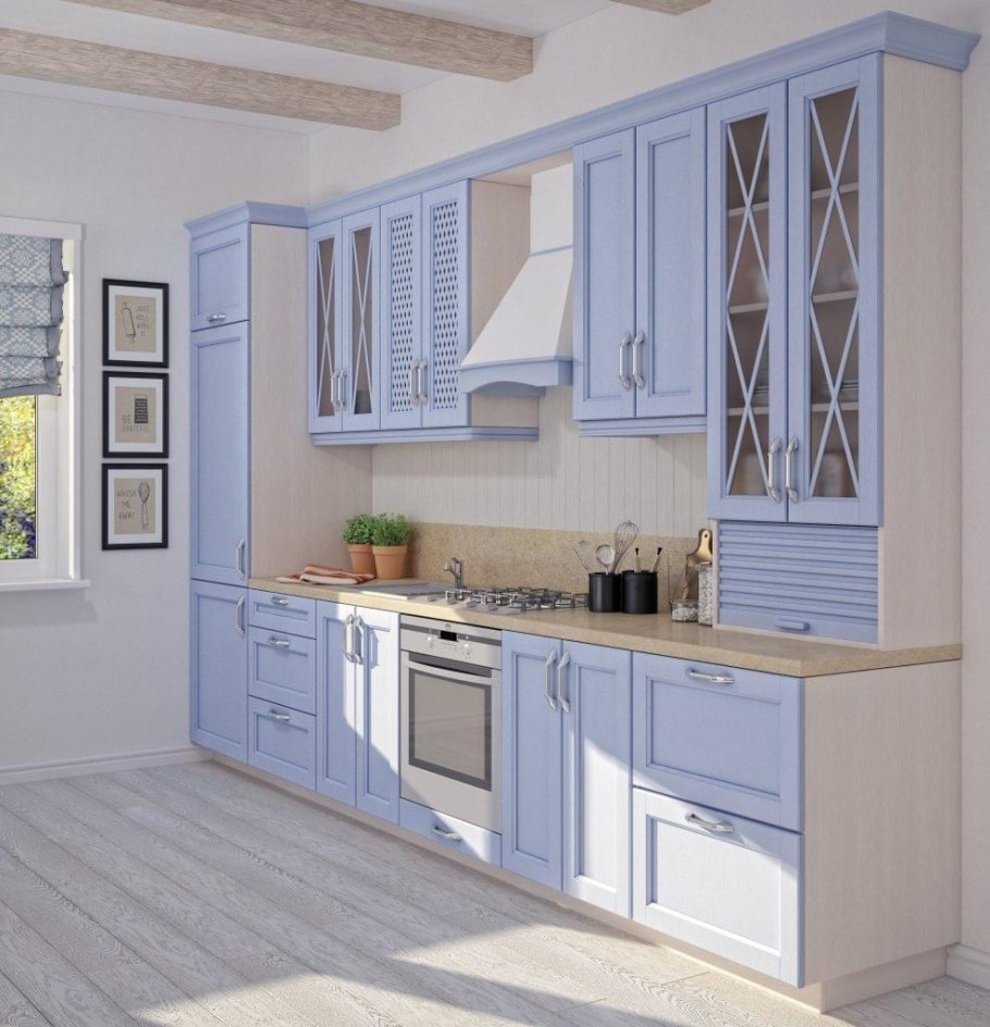 Диал кухня Прованс патина голубая