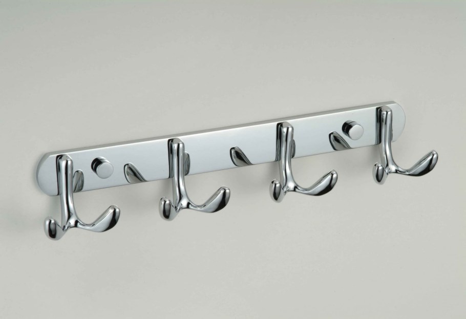 Планка с крючками Savol (8 крючков), хромированная, латунная s-006208