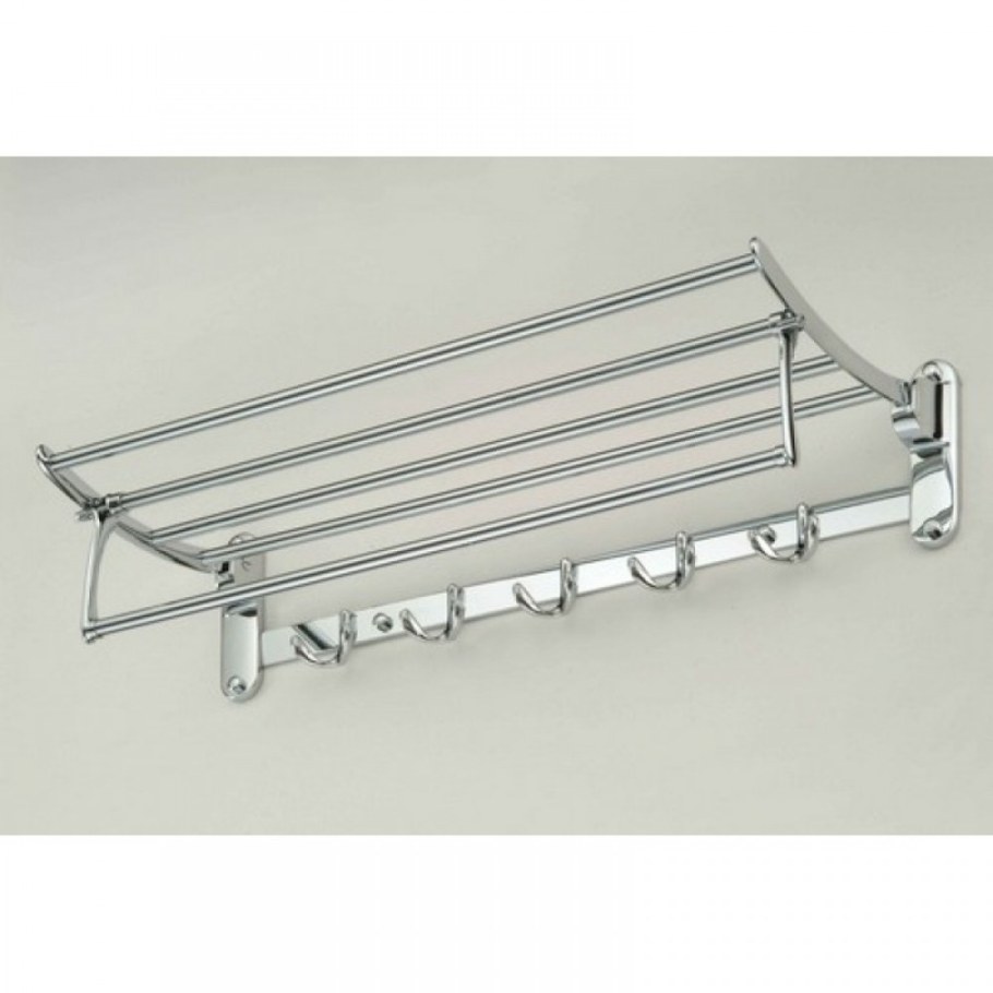 Полотенцедержатель Zollen (50824) с полкой и крючками