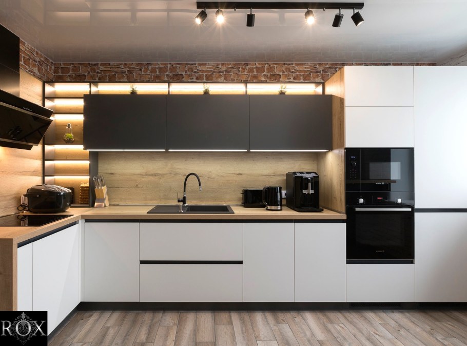 Кухня Fenix 0724-Grigio bromo