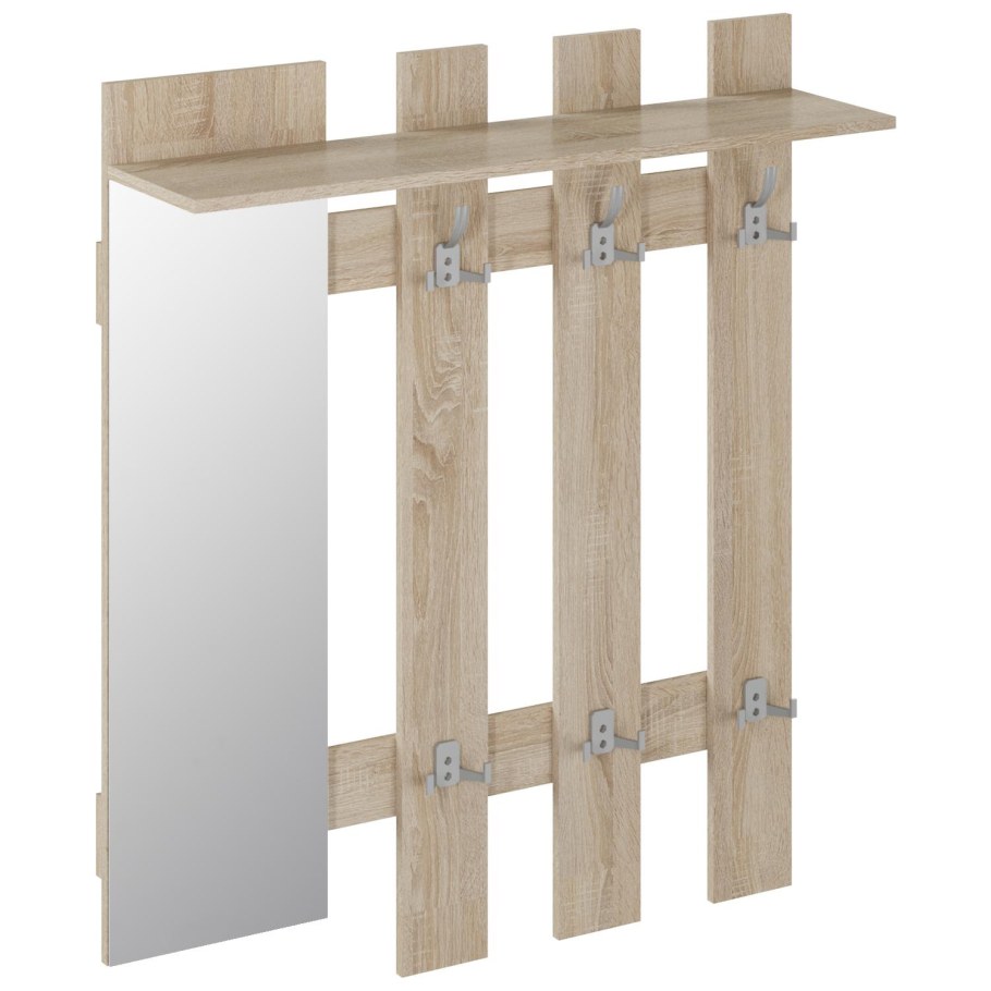 Вешалка с зеркалом Элана дуб сонома