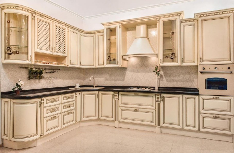 Кухня Ника ясень патина