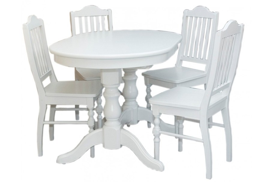 Обеденная группа "мебель из стекла" (стол "4.4" + 3 стула "эконом")