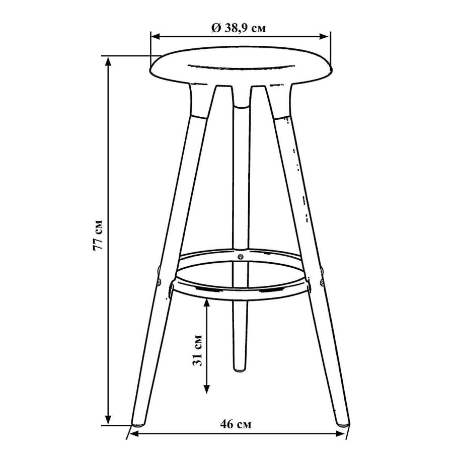Табурет барный LMZL-pp652