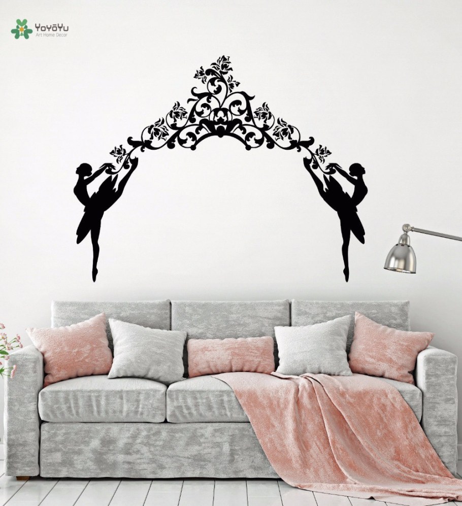 Интересные наклейки на стены обои балерина