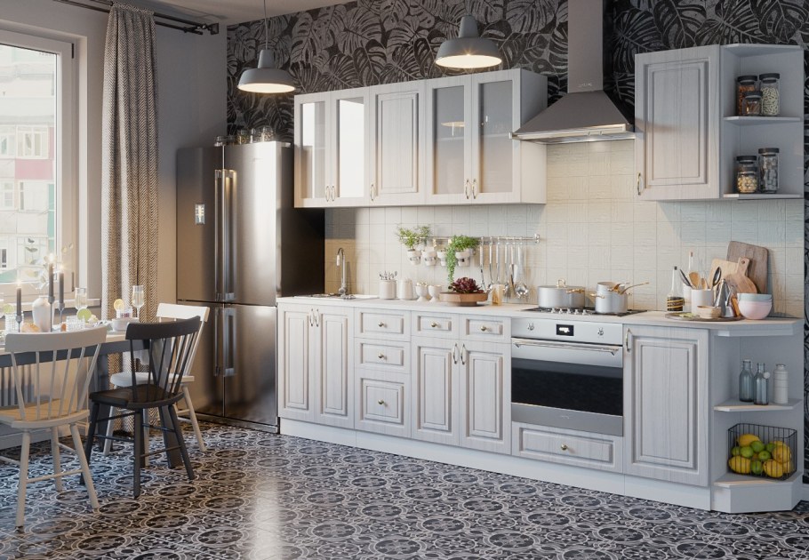 Кухня Юлия модульная Сандал белый