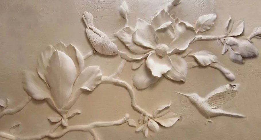 Цветочный барельеф