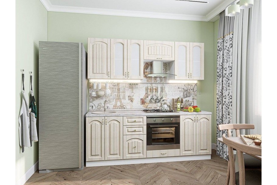 Кухня Верона ясень золото