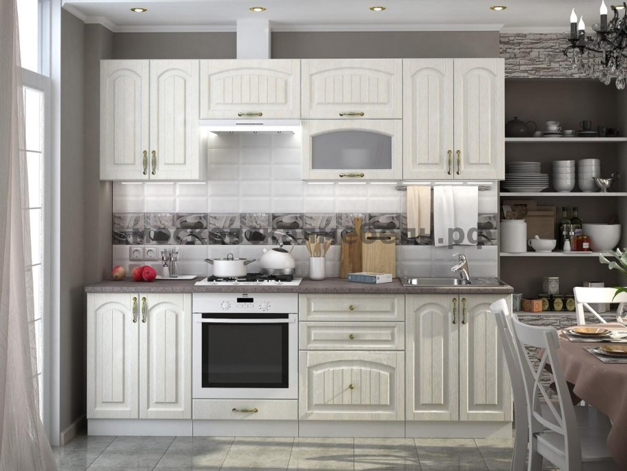 Кухня Верона ясень золото