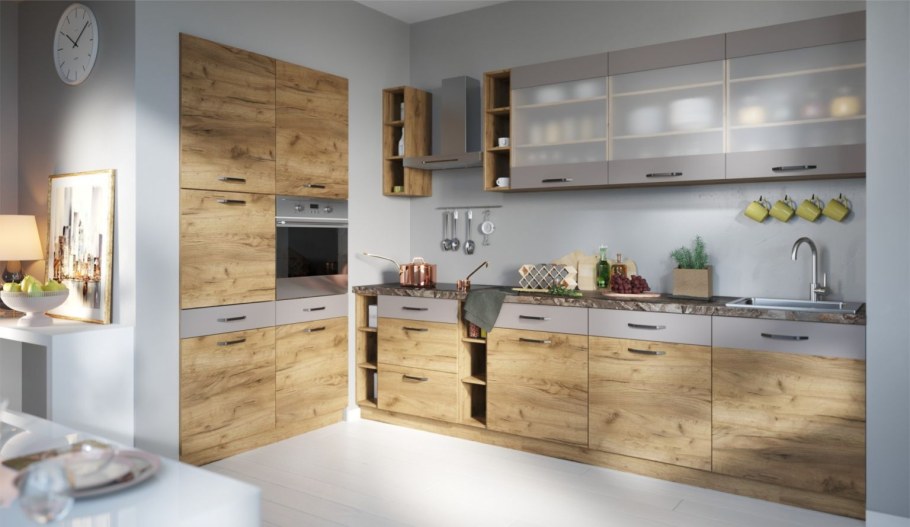 Кухня Аванти крафт золотой/айвори