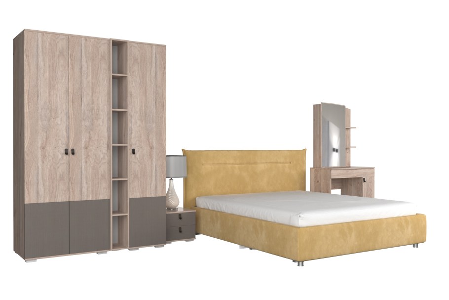 Набор кровать шкаф тумбочка