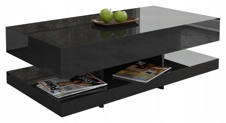 Журнальный стол тофтерид, глянцевый черный