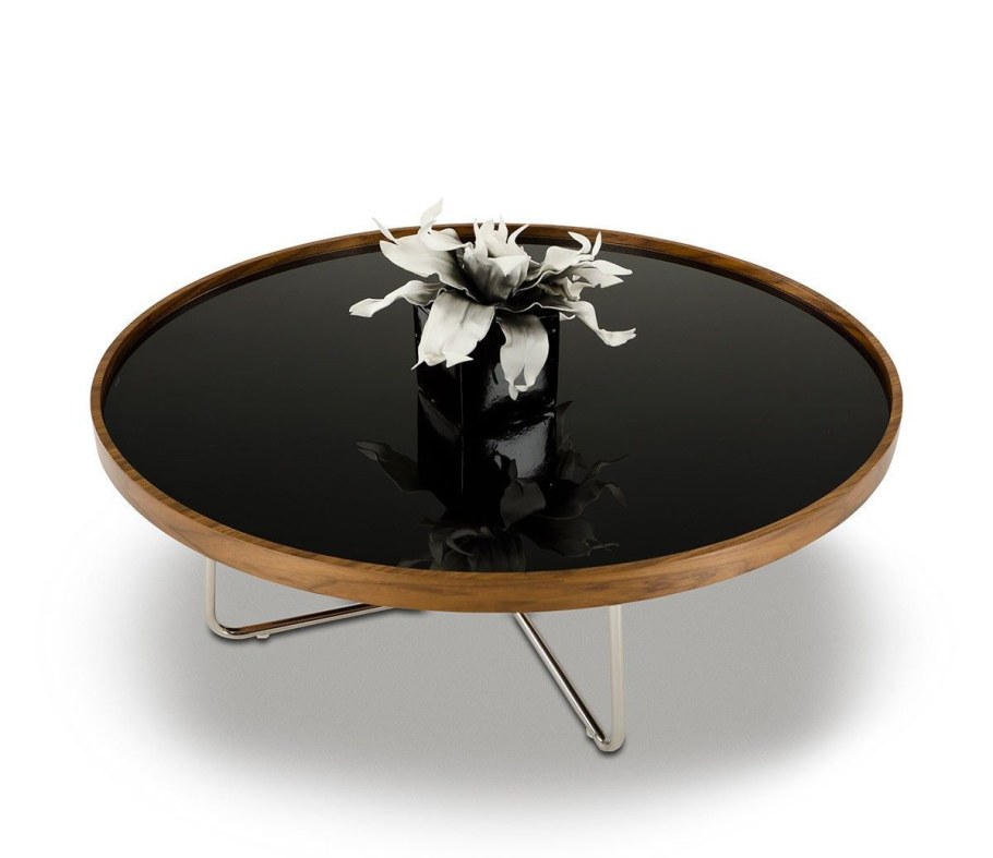 Журнальный столик Black Glass Top Pusha