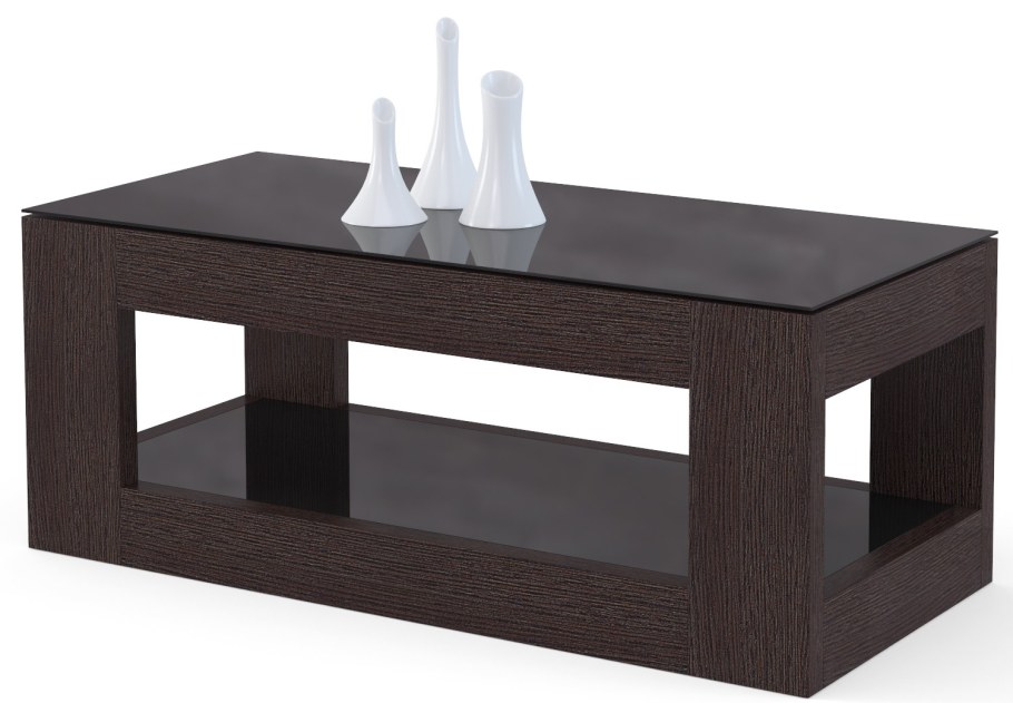 Журнальный стол BEAUTYSTYLE 26 венге стекло черное