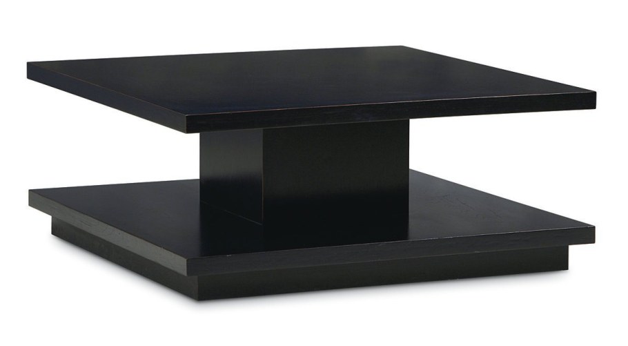 Журнальный столик из черного стекла