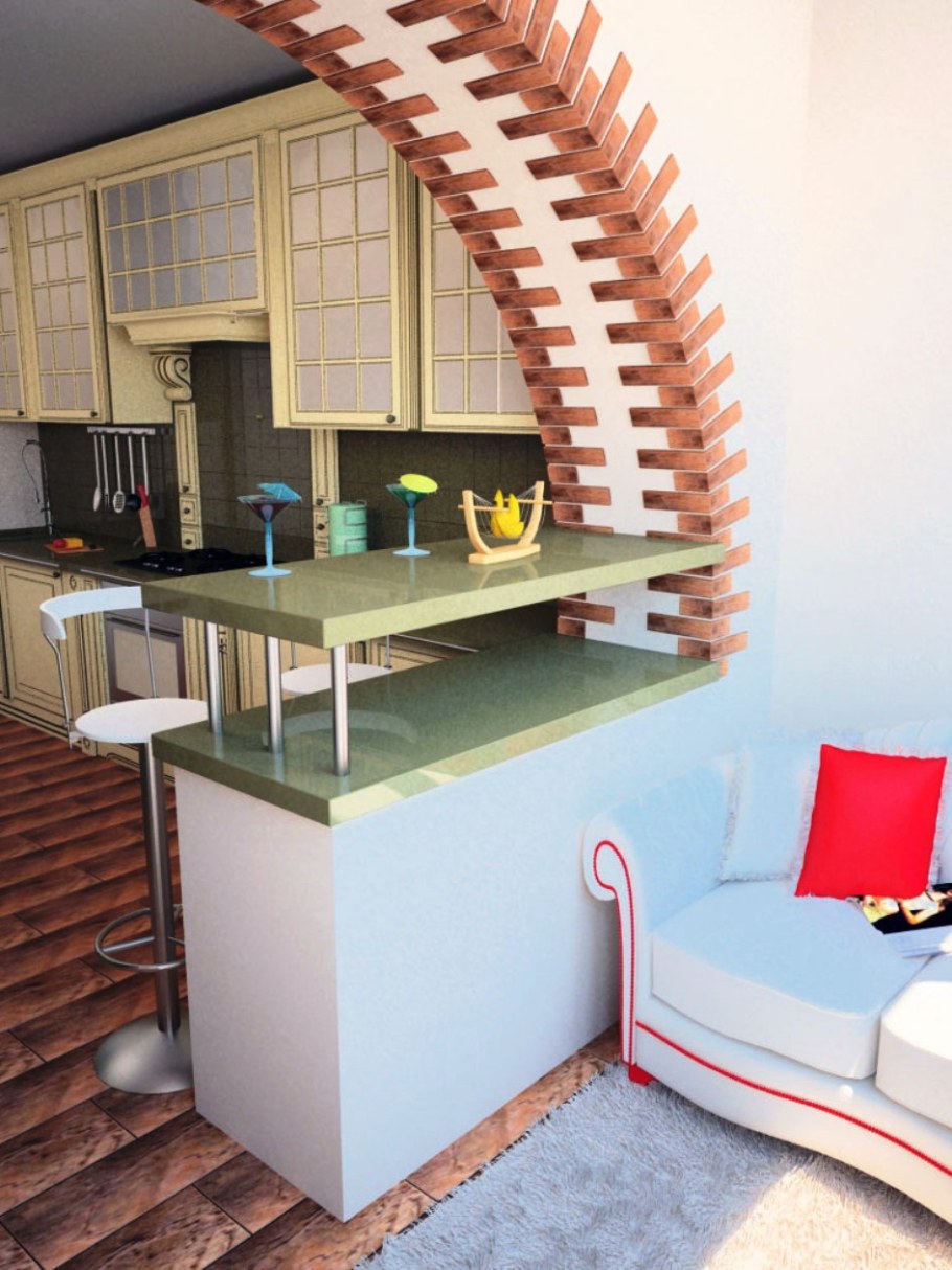 Аркака с барной стойкой