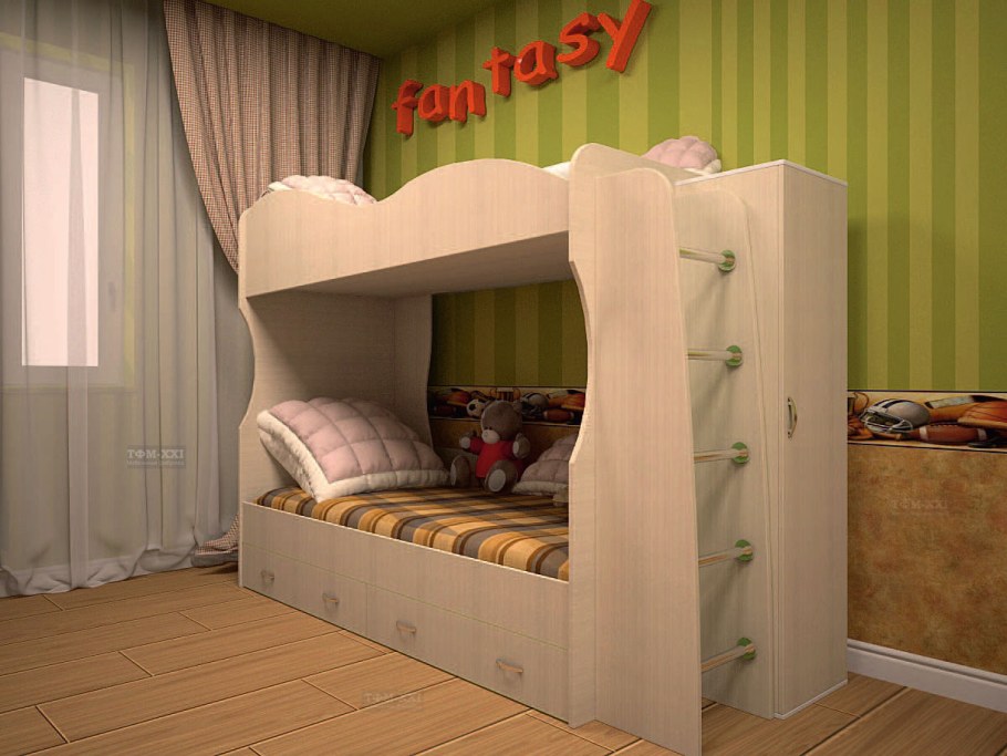 Кровать двухъярусная Юность