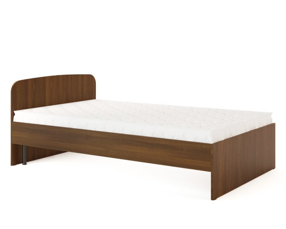 Юнона кровать 800 2000 венге/дуб Горизонт