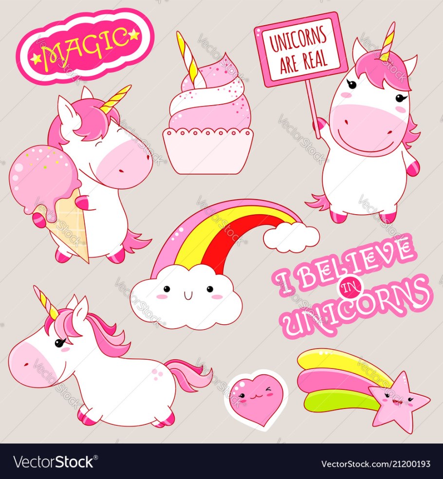 Надпись в стиле Единорожка