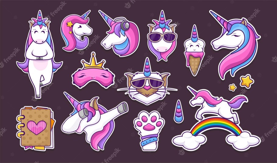 Стикер пак Единорог