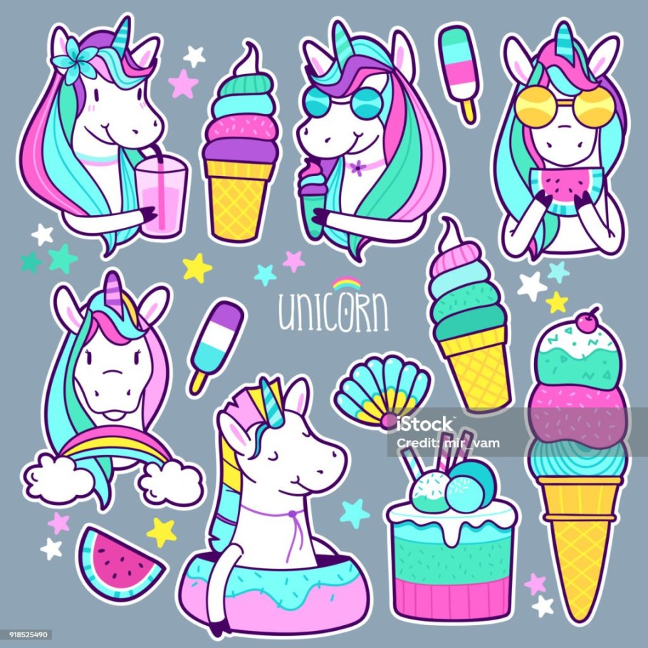 Наклейки Единорожки своими руками