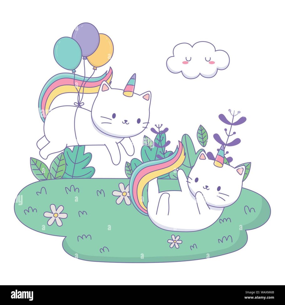 Магическая кошка Единорог