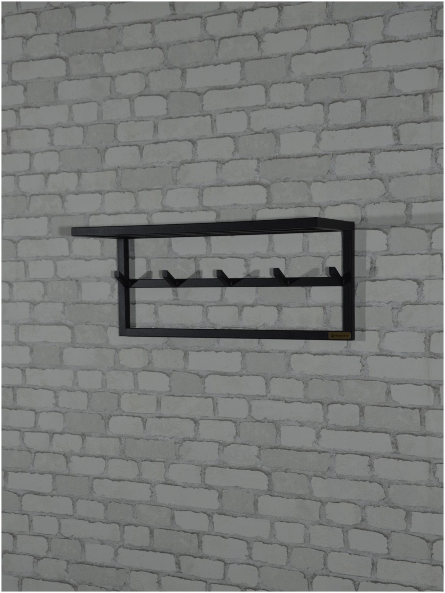 Вешалка настенная из велюра