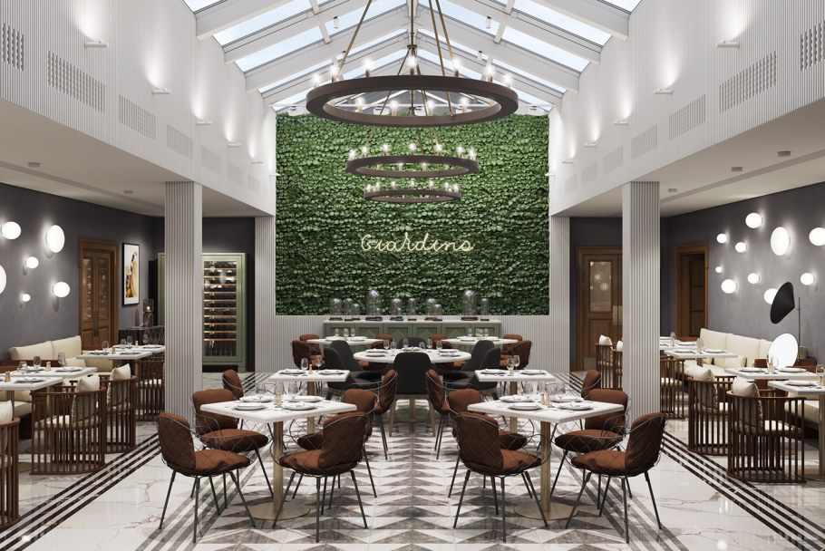 Подачи проектов интерьера ресторана