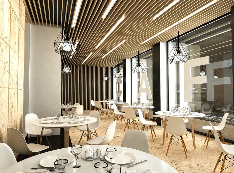 Интерьер ресторана в современном стиле