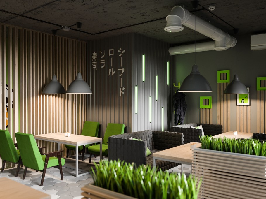 Суши бар интерьер