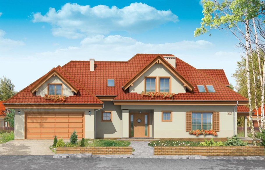 Дома с мансардой и гаражом