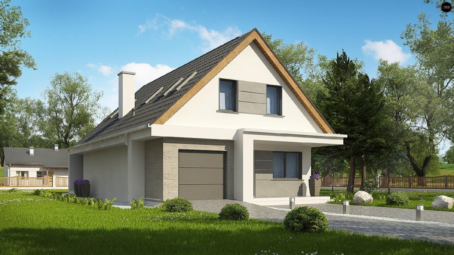 Дом z500 с мансардой