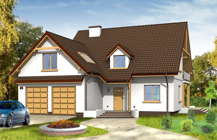 Домик с гаражом