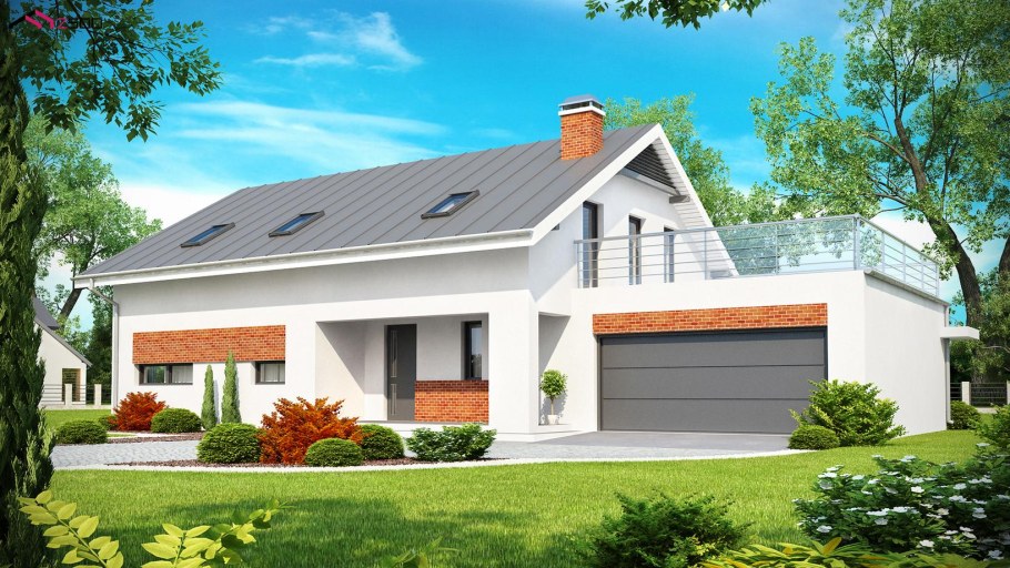 Дом двухэтажный с гаражом z500