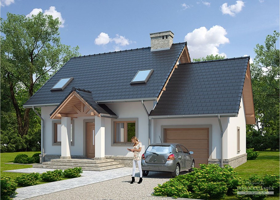 Дом одноэтажный с мансардой итальянский стиль