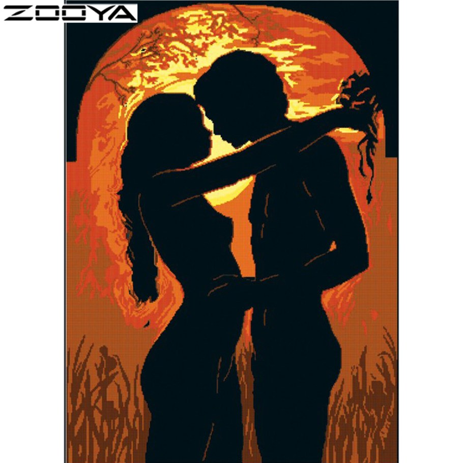 Картины силуэты влюбленных