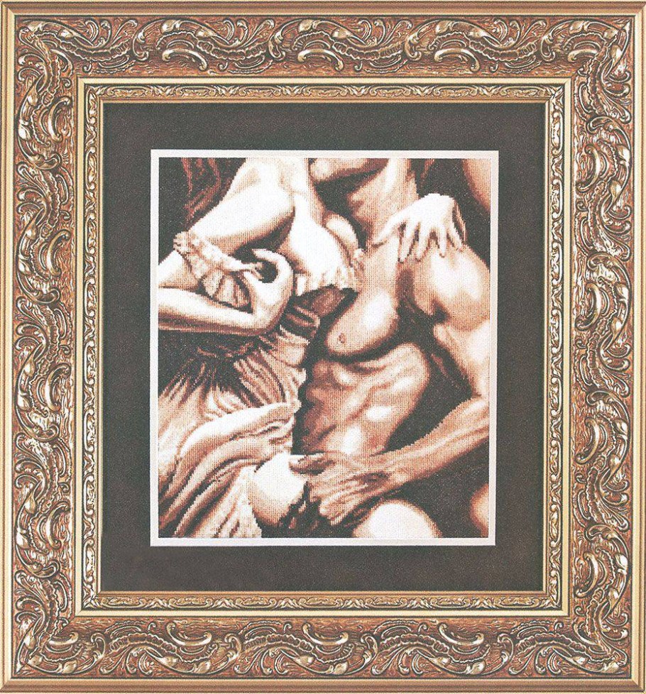 Вышивка мужчина и женщина