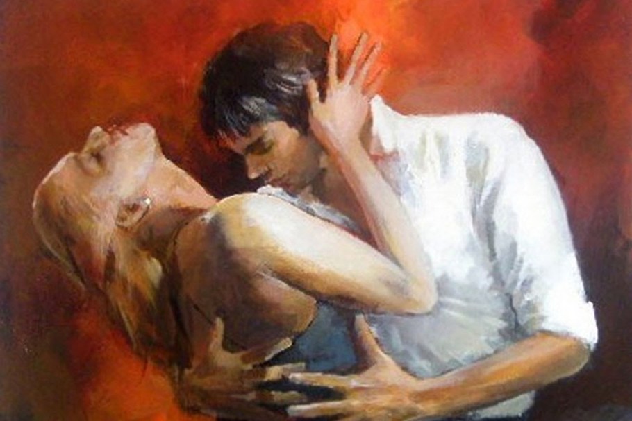 Мужчина и женщина страсть живопись