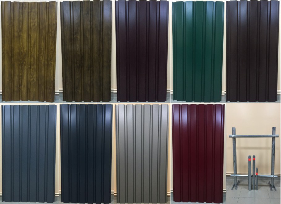 Забор из профнастила RAL 7016