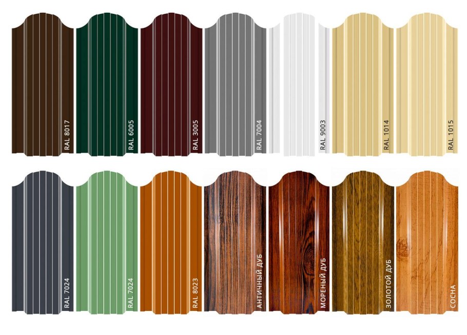 Мет.штакетник 1700мм Олимп премиум