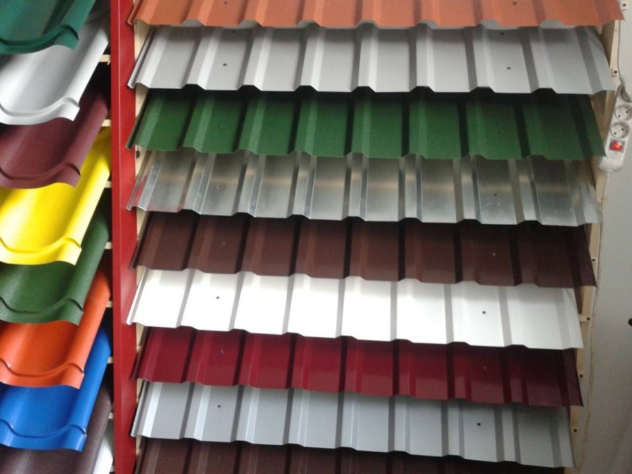 Цвета профнастила для крыши